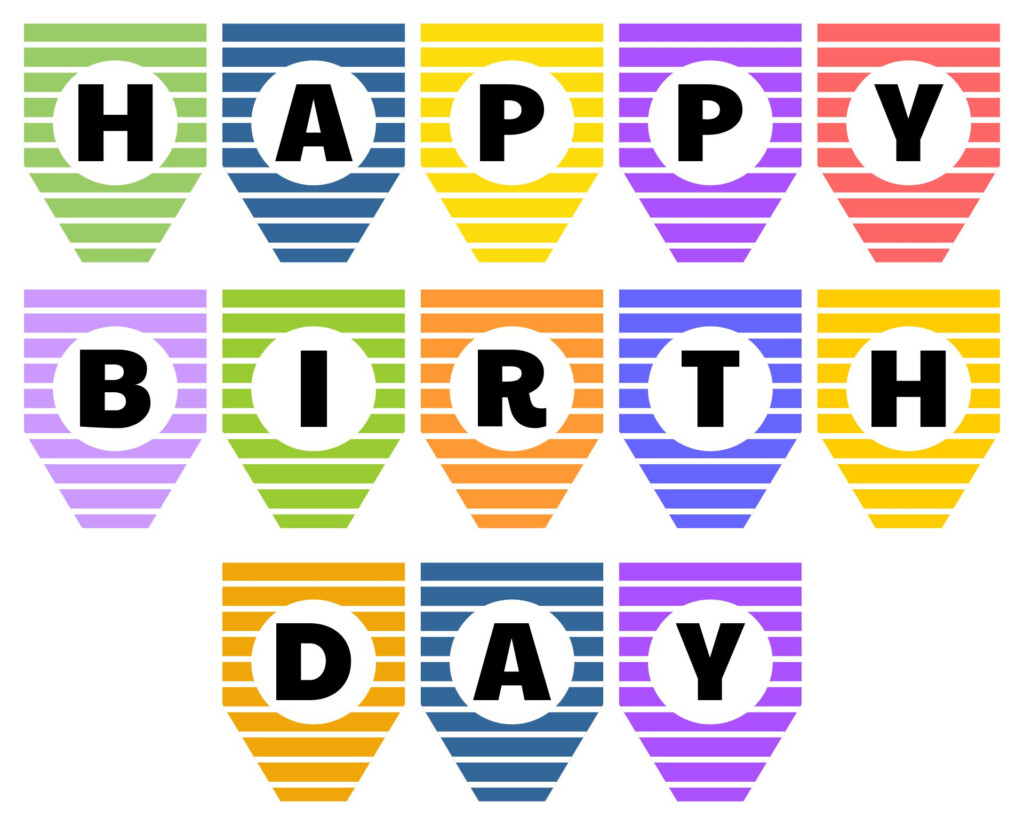 Free Printable Happy Birthday Sign Print