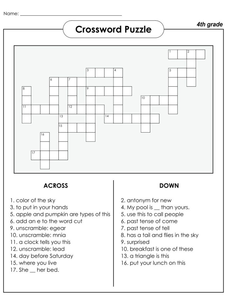 10 Best Printable Halloween Puzzles 4th Grade Printablee