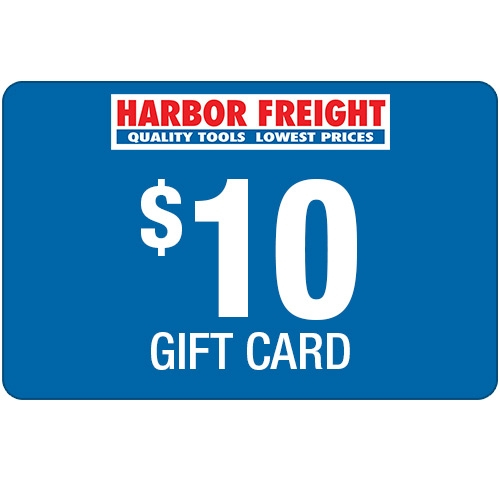  10 Harbor Freight Gift Card Item 90744 Harbor Freight 