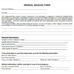 11 Medical Release Forms Sample Templates