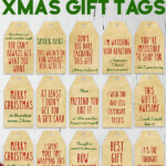 16 Free Printable Funny Honest Christmas Gift Tags Funny