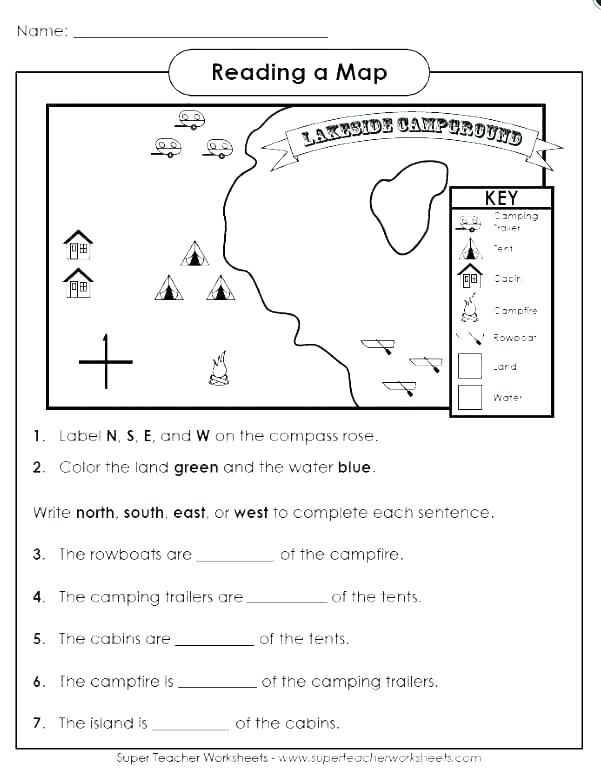 1st Grade Map Skills Worksheets Social Studies