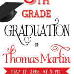 20 OFF Coupon On 8th Grade Graduation Invite Printable