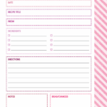 200 Printable Planner Pages Recipe Book Templates