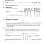 2020 Child Custody Form Fillable Printable PDF Forms