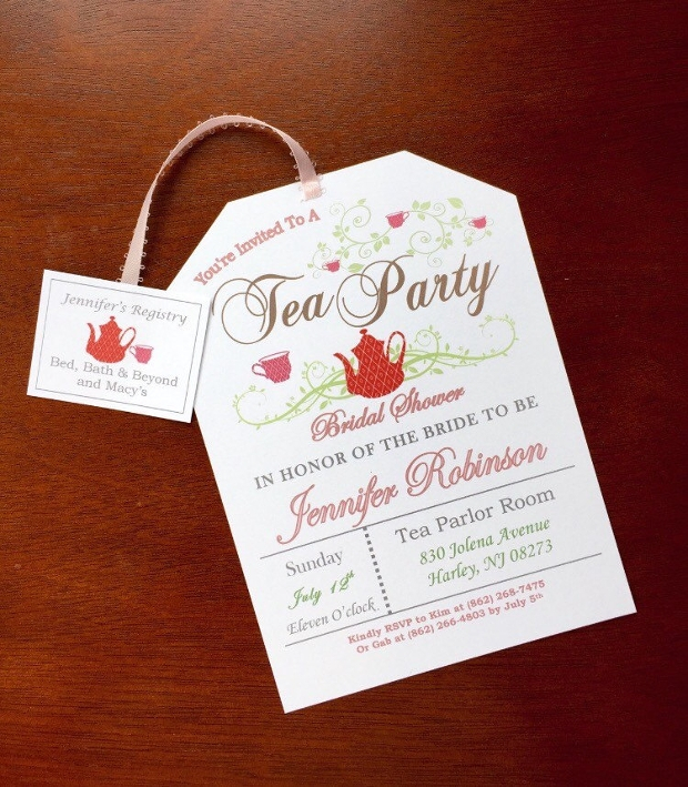 25 Tea Party Invitation Designs Word PSD AI Design 