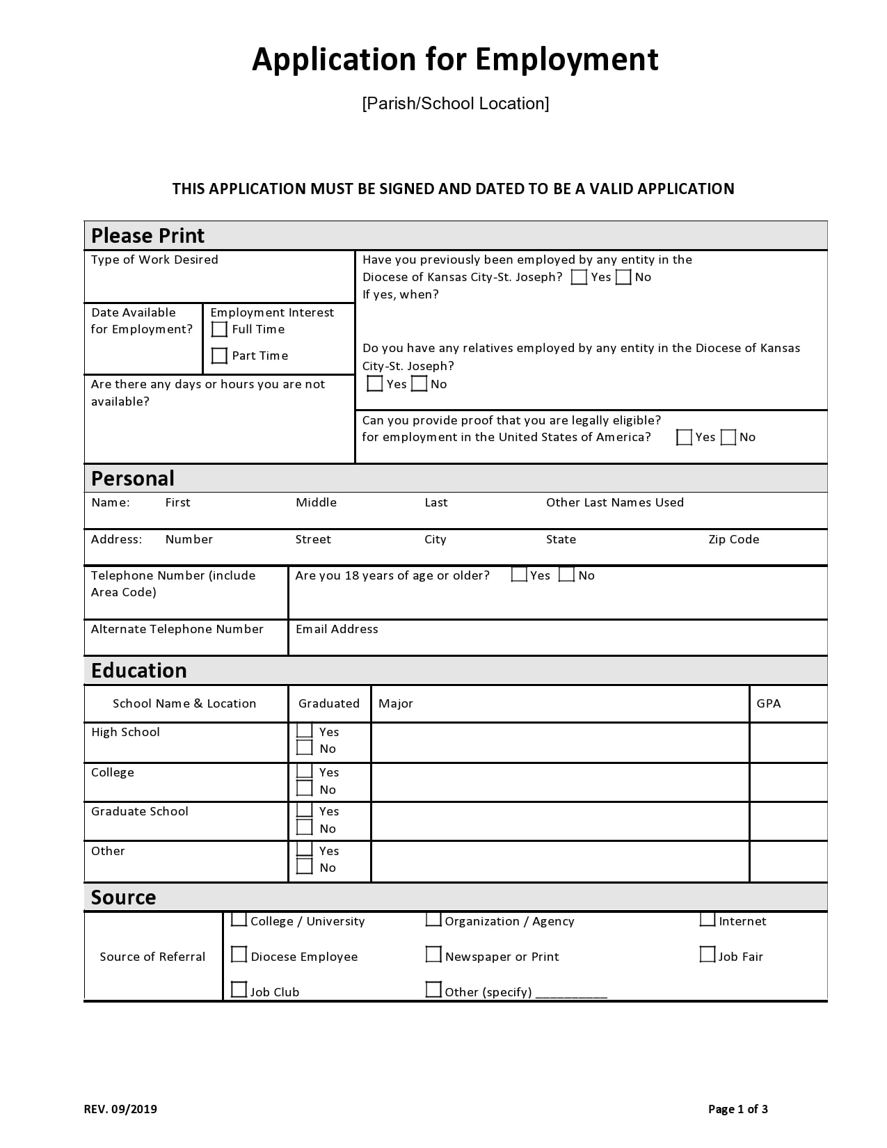 Basic Job Application Form Printable NewFreePrintable basic-job-application-form-printable-newfreeprintable