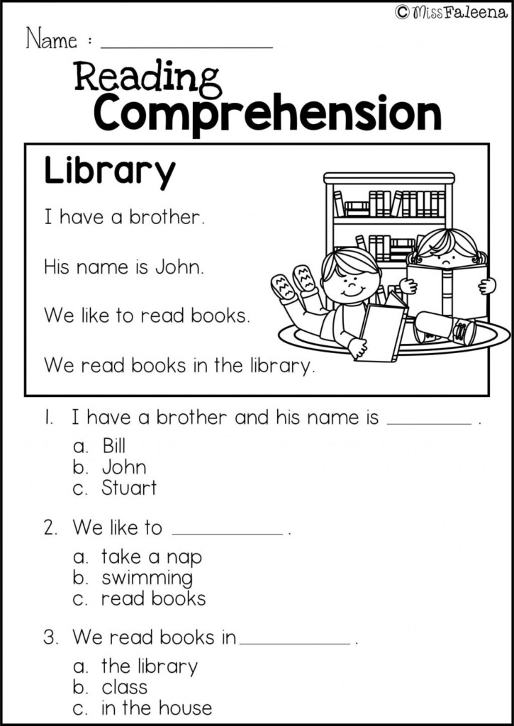 2nd Grade Reading Comprehension Worksheets Multiple Choice 