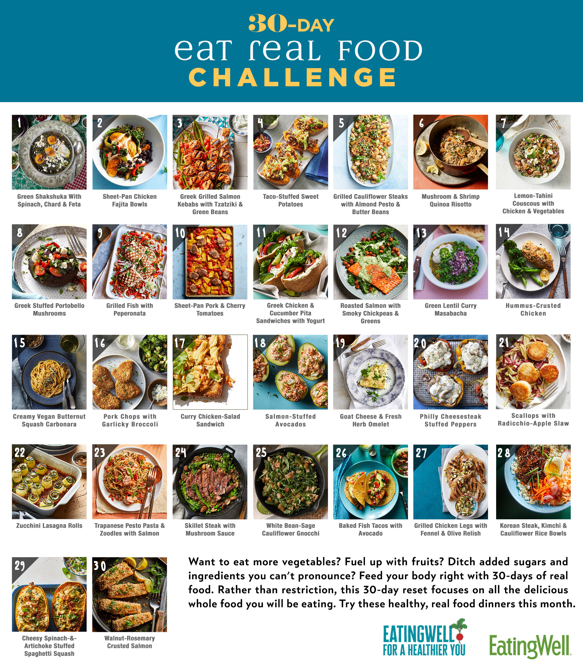 30 Days Of Whole Food Challenge EatingWell
