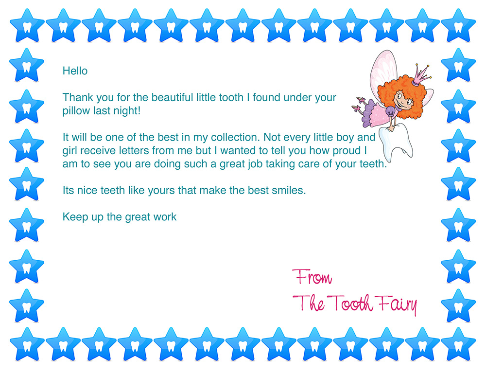 36 Cute Tooth Fairy Letters Kitty Baby Love