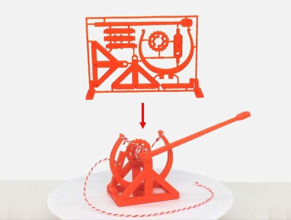 3D printable Davinci Catapult Gift Card Da CGTrader