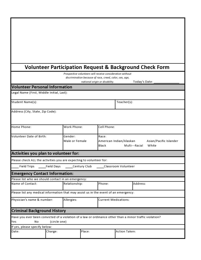 47 Free Background Check Authorization Forms TemplateLab