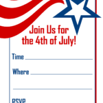 4th Of July Invitations Free Printable Party Invite