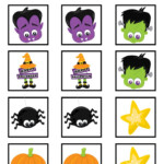 5 Best Black And White Halloween Memory Game Printable
