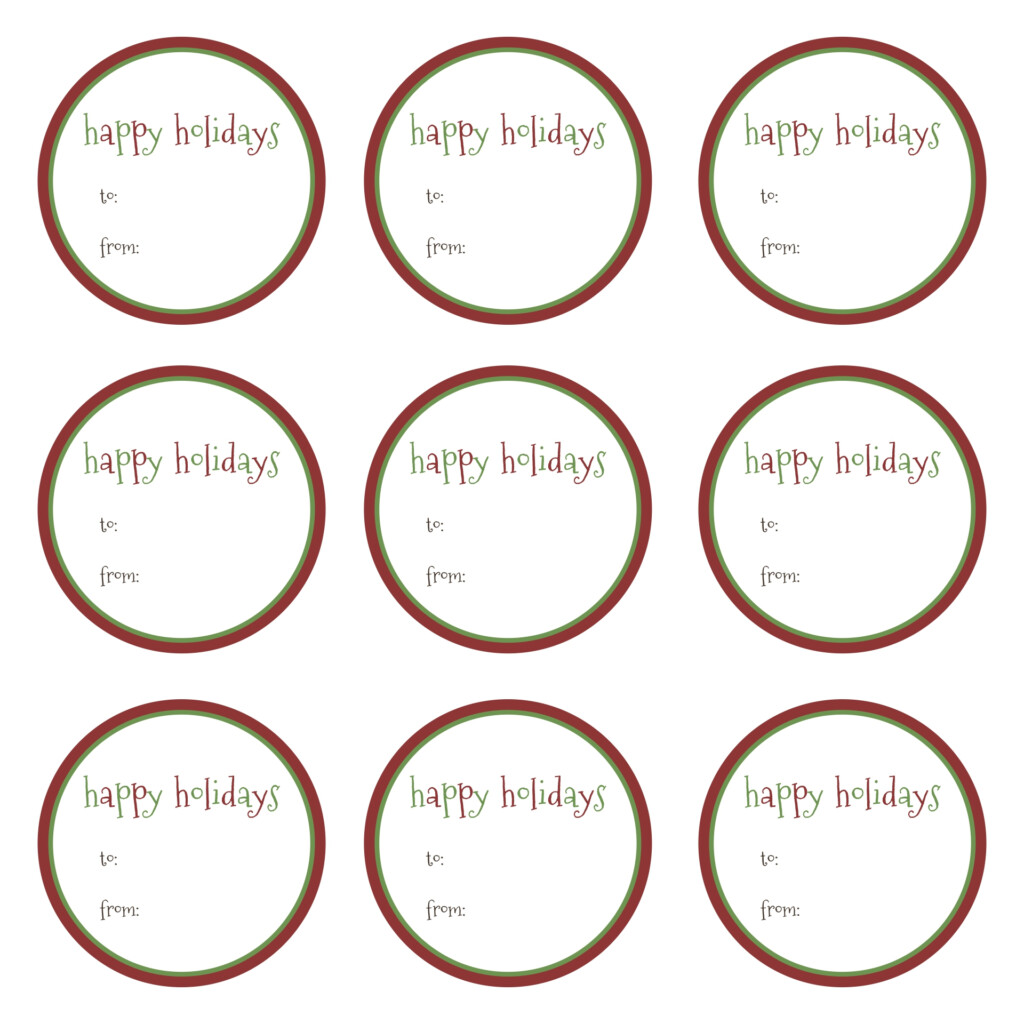 5 Best Happy Holidays Free Tags Printable Template 