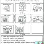 5 First Grade Map Worksheets Printable In 2020