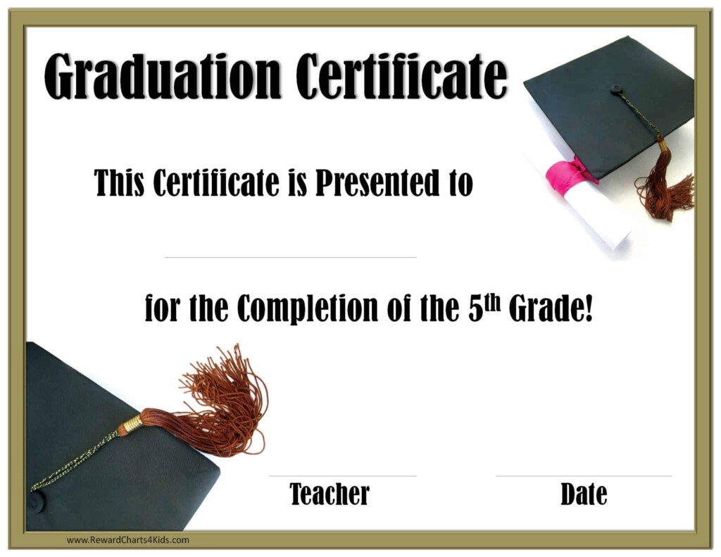 5Th Grade Diploma Template Download Free Metrofilecloud