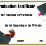 5Th Grade Diploma Template Download Free Metrofilecloud