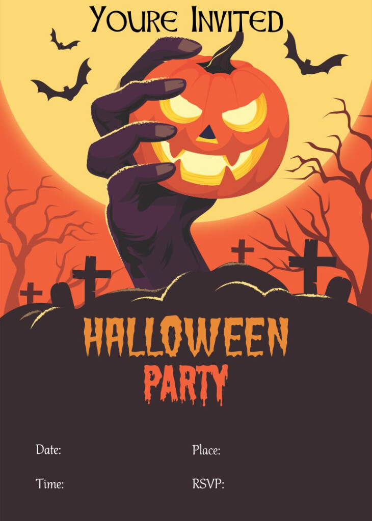 6 Best Free Printable Blank Halloween Invitations 