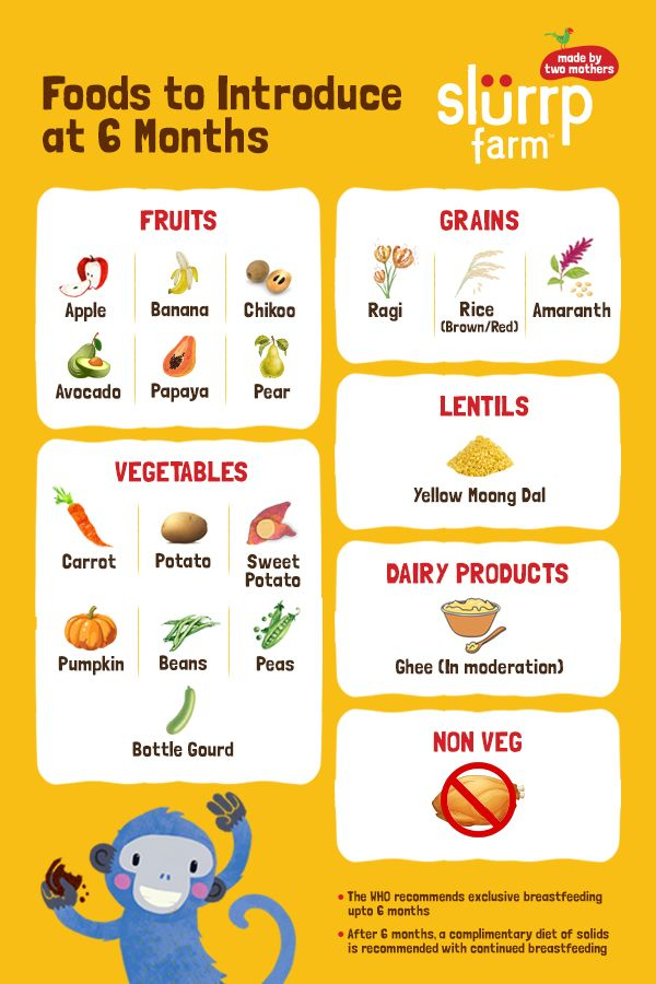 6 Months Baby Food Chart For Indian Infant Baby Food 