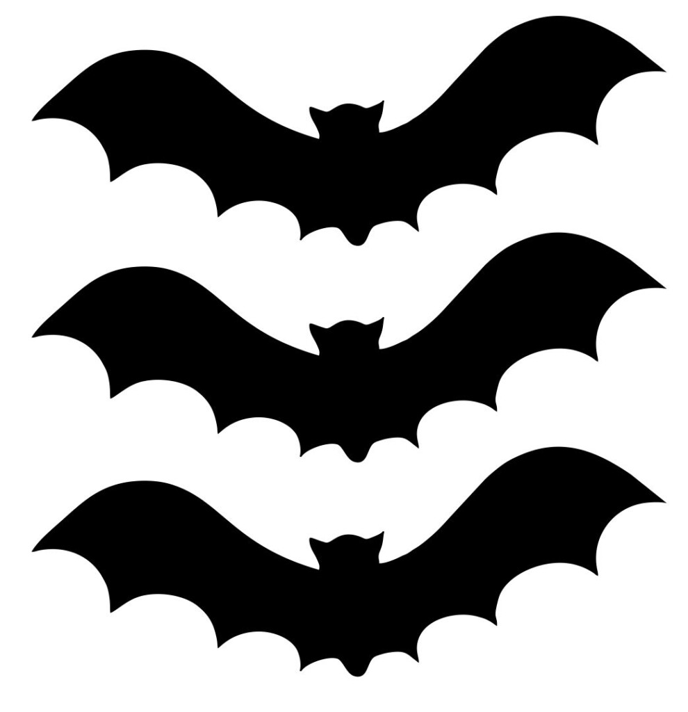 7 Best Halloween Bat Stencil Cutouts Printable 