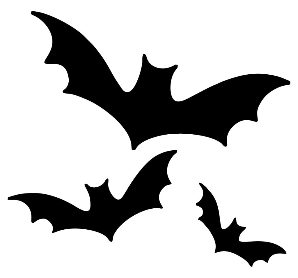 7 Best Halloween Bat Stencil Cutouts Printable 