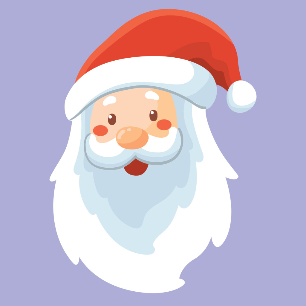 7 Best Santa Claus Face Template Printable Printablee