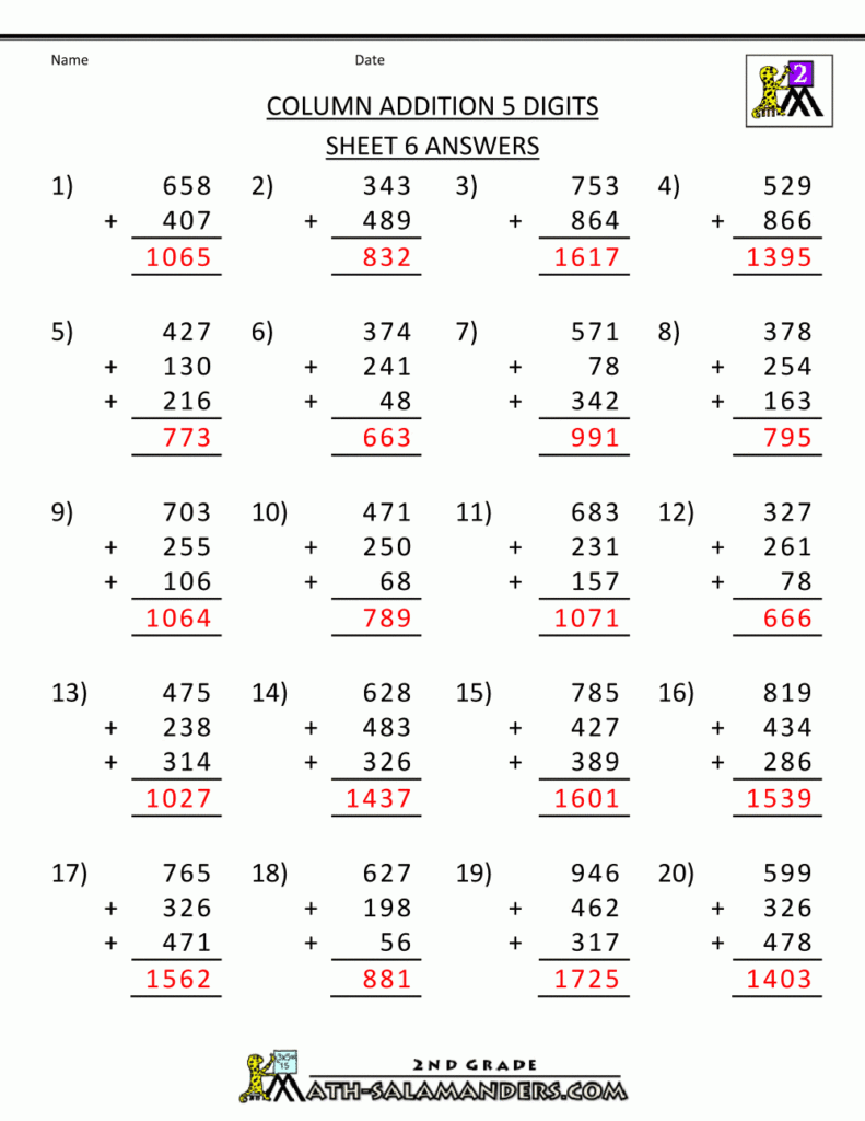 7Th Grade Math Worksheets Free Printable With Answers 