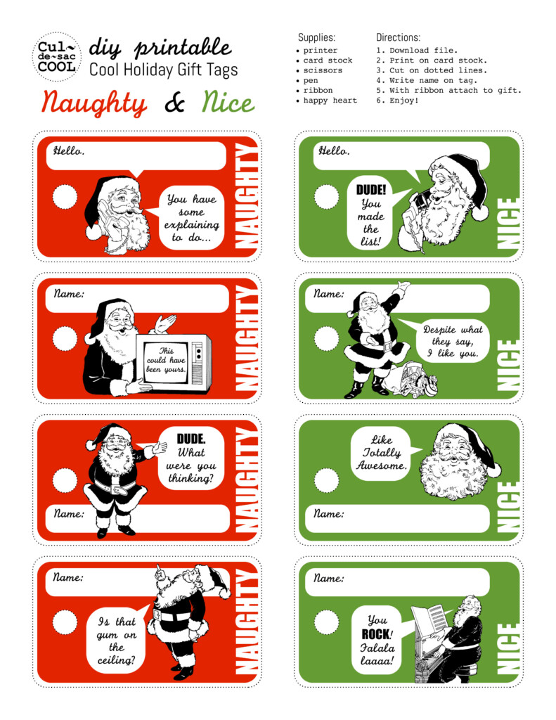 8 Best Funny Christmas Gift Tags Printable Printablee