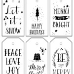 8 Best Printable Christmas Cards Black And White