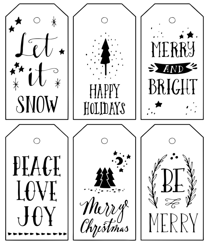 8 Best Printable Christmas Cards Black And White 