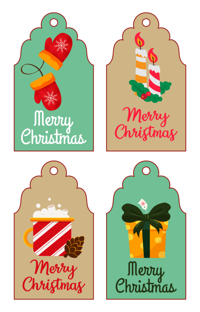 8 Best Printable Christmas Present Tags Printablee