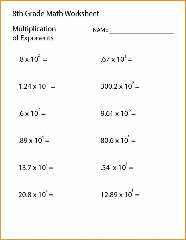 8th Grade Math Problems 8th Grade Math Worksheets 8th 