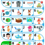 A Z Lower Case Alphabet ESL Board Game Worksheet Free