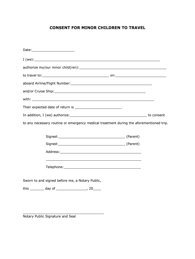 Aislamy Printable Medical Consent Form For Minor While 