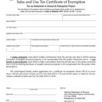 Alabama State Sales And Use Tax Certificate Of Exemption