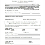 Albamv Printable Medical Consent Form For Minor While