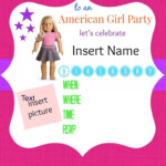 American Girl Birthday Party Invitations Free Printables