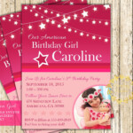 American Girl Doll Birthday Party Invitation Digital