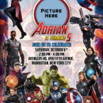 Avengers Assemble Invitations Avengers Birthday