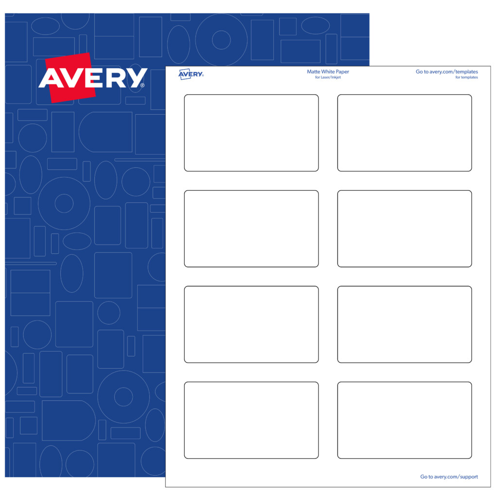 Avery Rectangle Labels 2 X 3 5 White Matte 800 