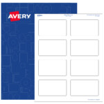 Avery Rectangle Labels 2 X 3 5 White Matte 800