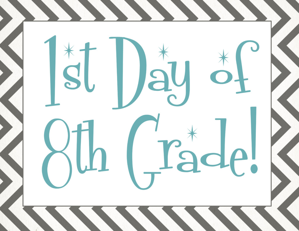 Back To School Free First Day Of School Printables