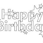 Birthday Colouring Pages Free Printable Happy Birthday