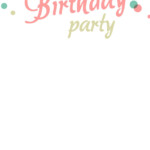 Birthday Party Dots Free Birthday Invitation Template
