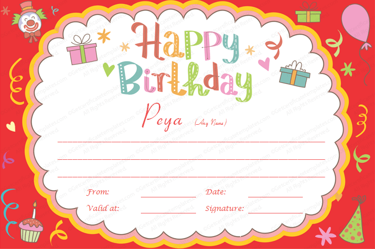  birthdaygiftcertificate birthdaybashgiftcard giftcard 