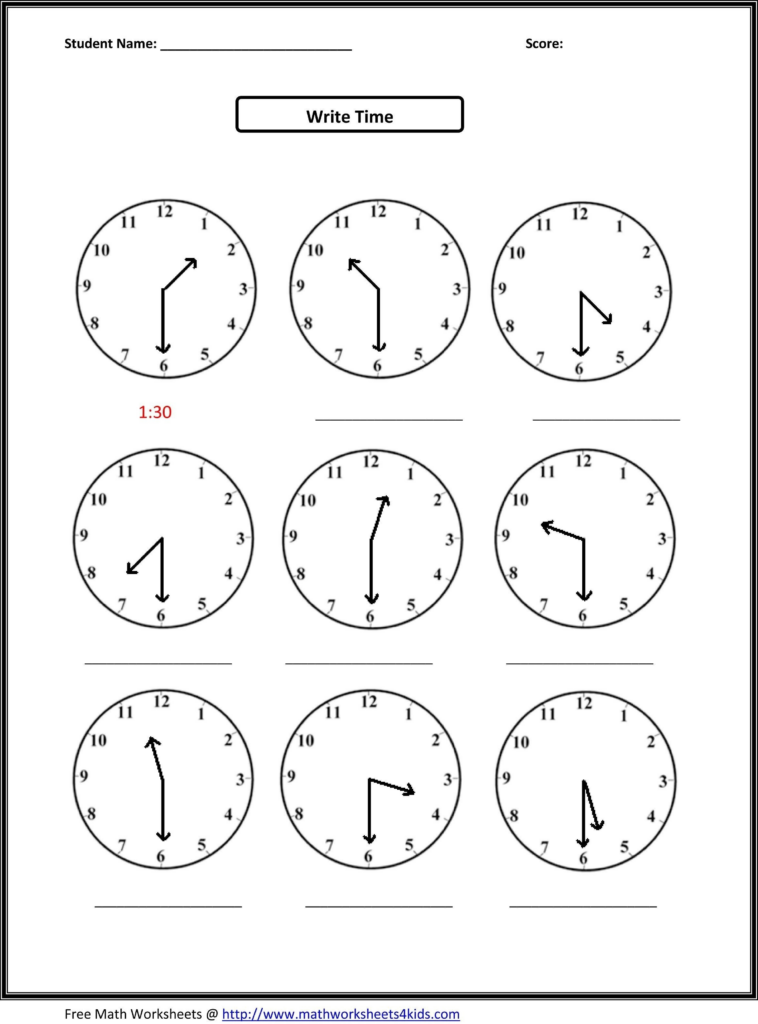Blank Clock Worksheet To Print Kids Worksheets Printable 
