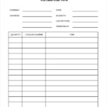 Blank Purchase Order Template 10 Doubts About Blank