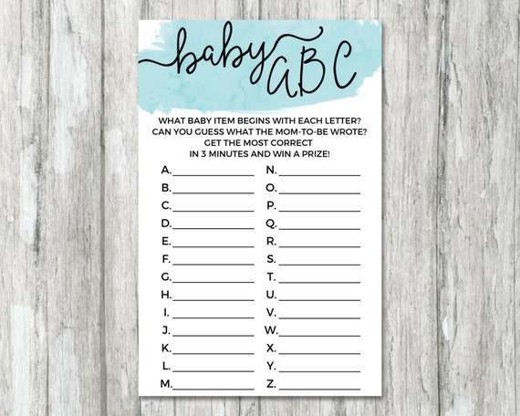 Blue Baby ABC Game What Baby Item Starts With This Letter