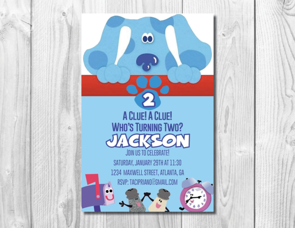 Blue s Clues Invitations Free Printable Free Printable